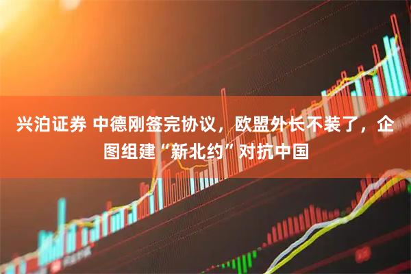 兴泊证券 中德刚签完协议，欧盟外长不装了，企图组建“新北约”对抗中国
